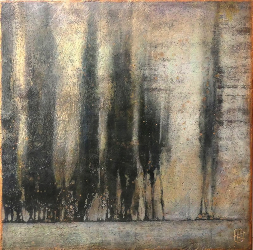 Dark Trees on a Lock Wall 16x16 Dark Trees on a Lock Wall 16x16